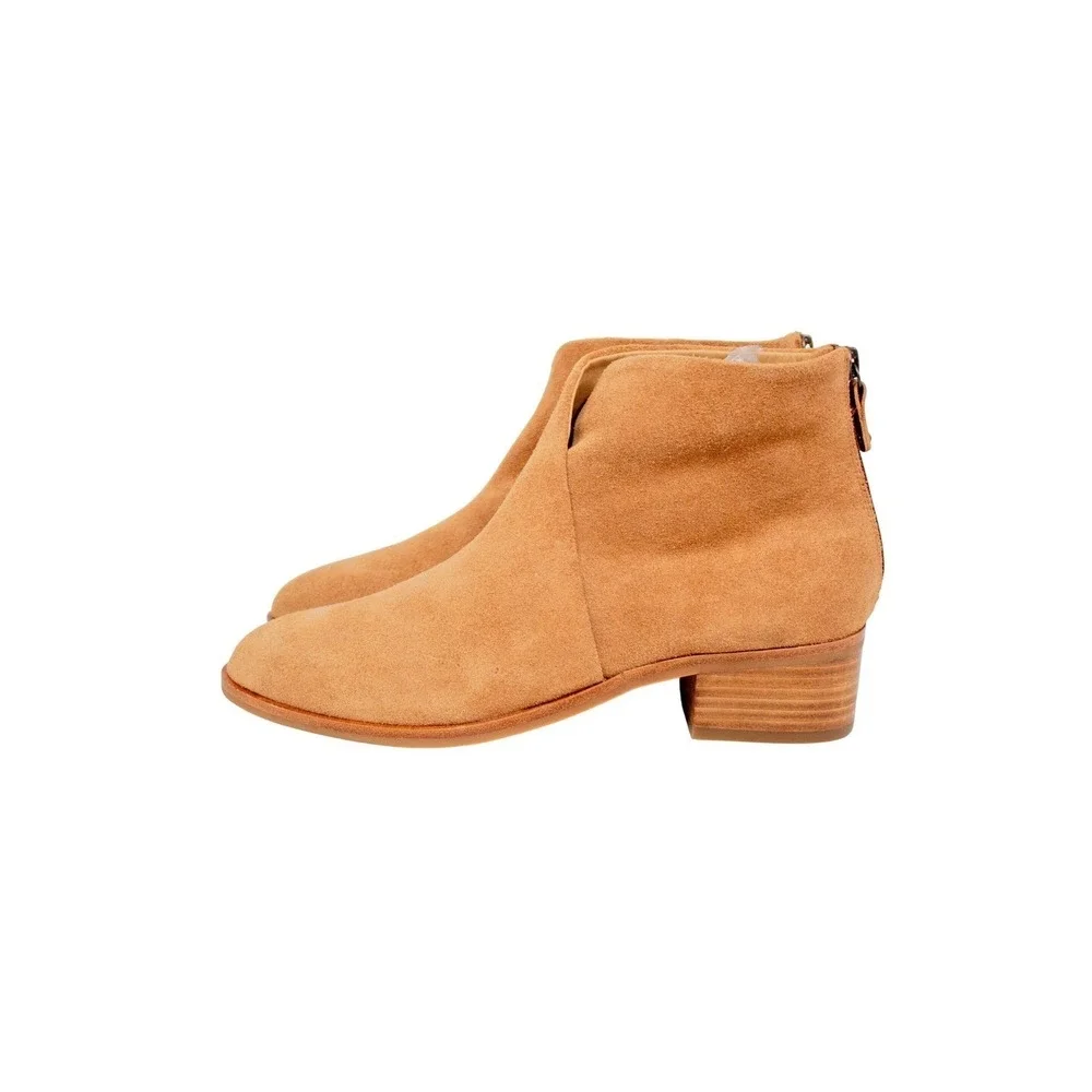 SOLUDOS Venetian Boots | Brown Suede Leather Ankle Boots Booties | 9.5